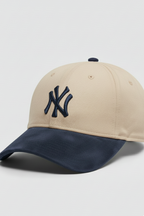 NY Blue/Beige Suede Cap