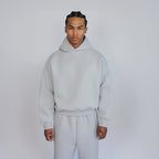 HEATHER GREY HOODIE BOXY FIT