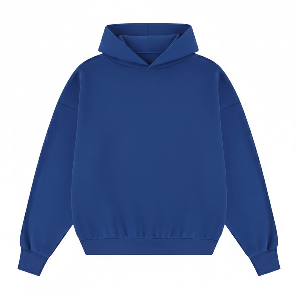 ROYAL BLUE HOODIE BOXY FIT