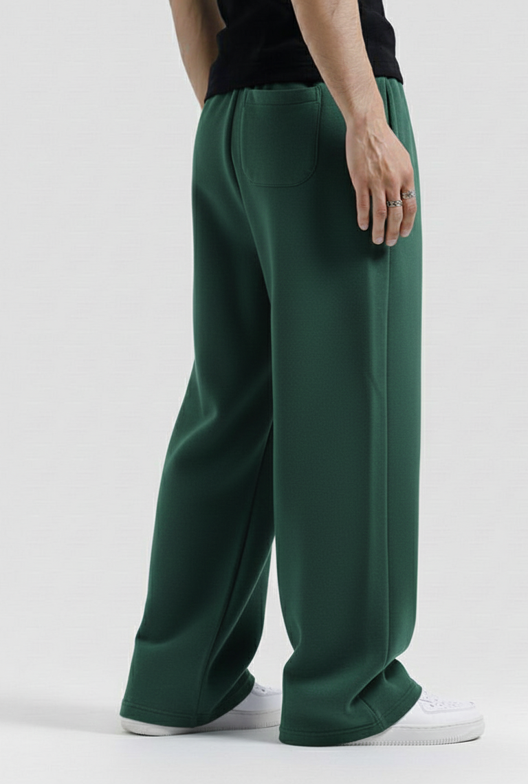 Bottle Green Baggy Sweatpant