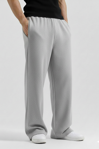 Heather Grey Baggy Sweatpant