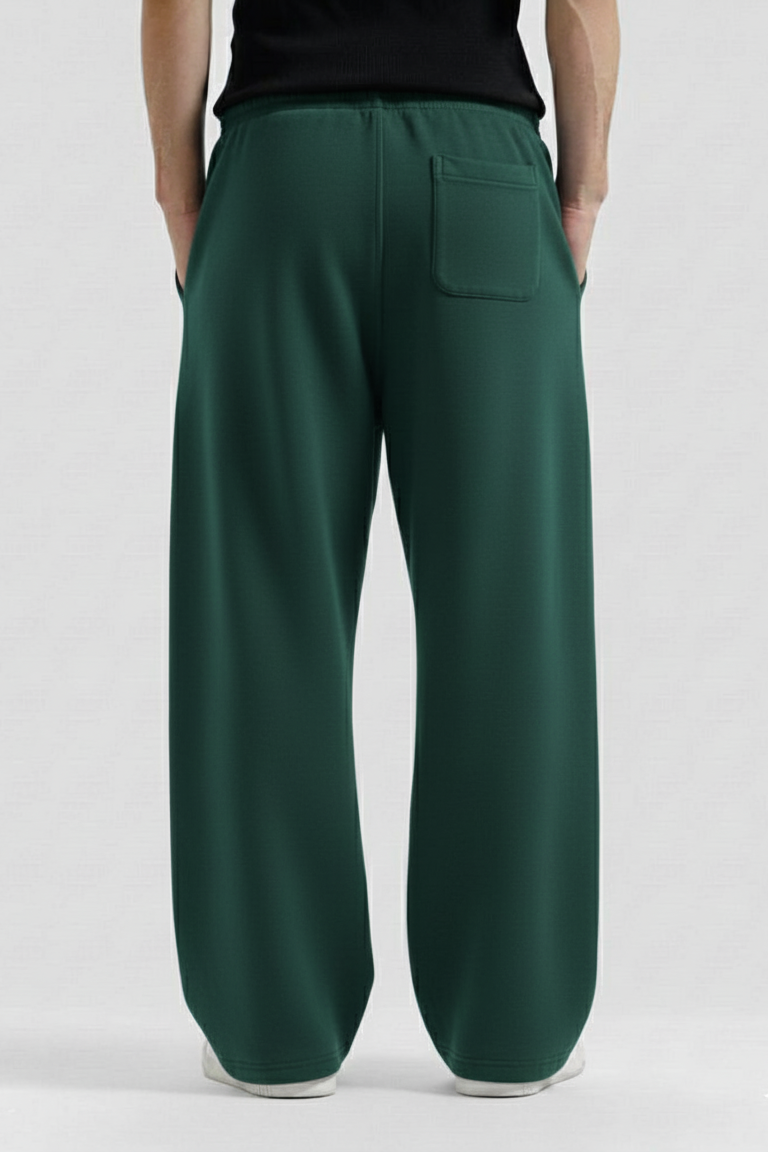 Bottle Green Baggy Sweatpant