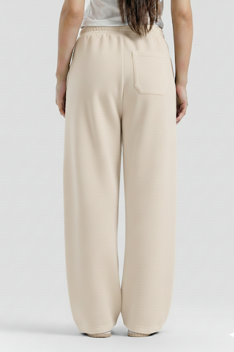 Beige Baggy Sweatpant