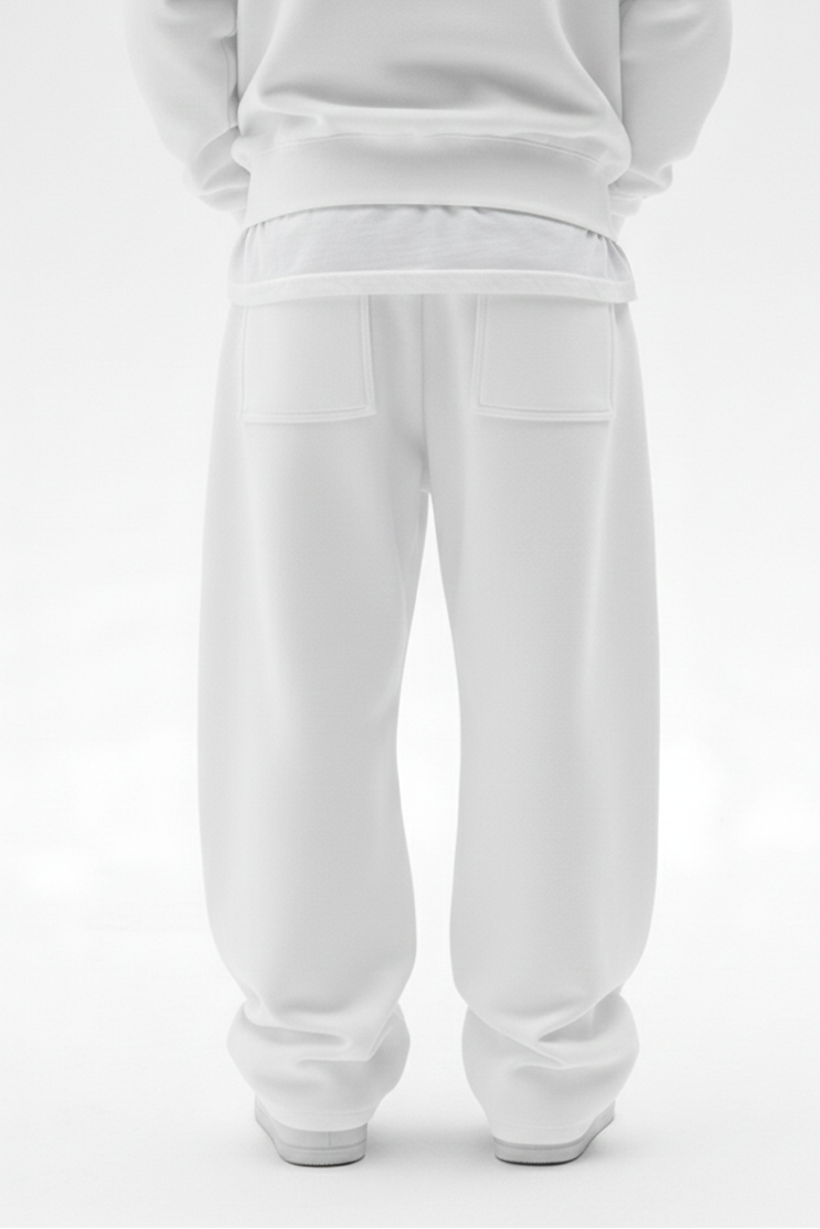 White Baggy Jogger